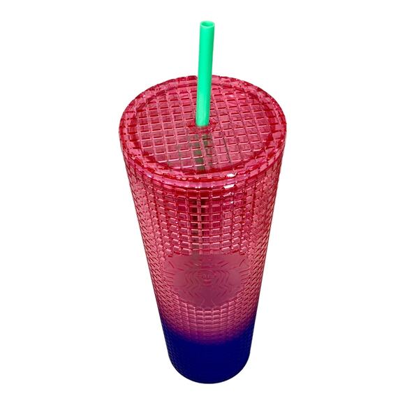 NEW Starbucks Summer 2022 Venti Tumbler Pink Blue Watermelon Gradient 24oz - Picture 1 of 6